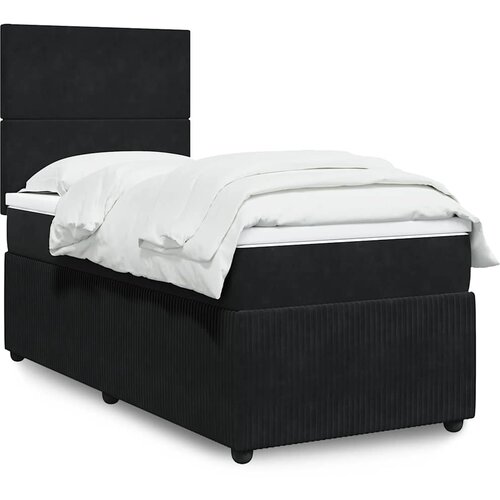 Box spring krevet s madracem crni 100x200 cm bar&amp;scaron;unasti Slike