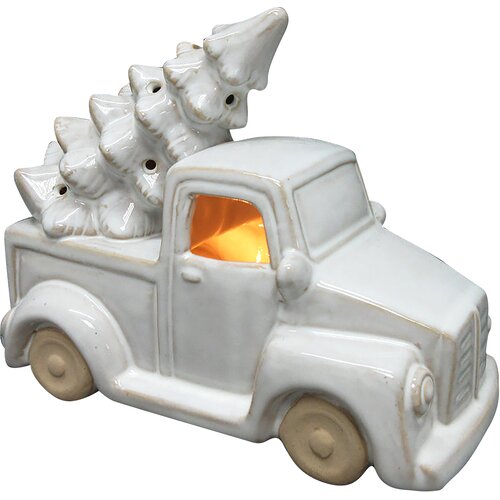 Mondex Figurica keramika Santa Lila Hytte 21.7x10.3x15.5 bela 1pc, (5000329579) Slike