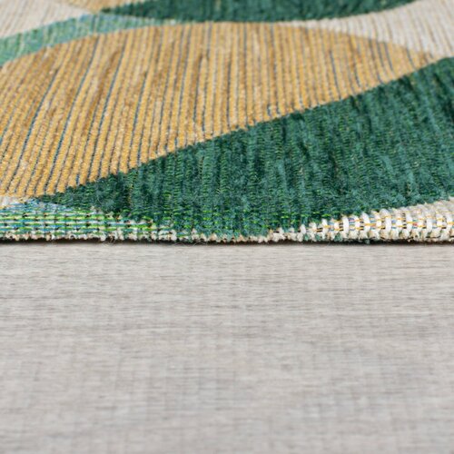Flair Rugs rumen/zelen tekač 60x230 cm carlos circle geo &amp;ndash; Slike