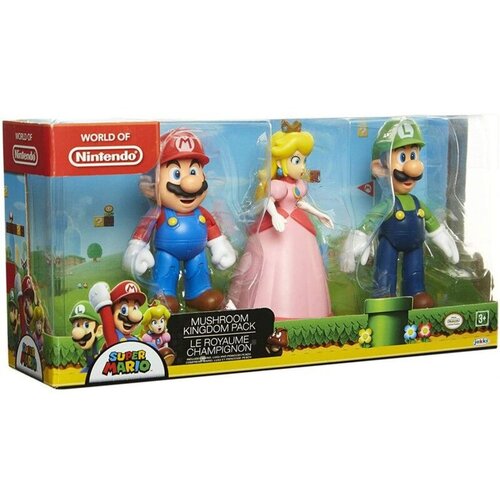 Super Mario Mini Figure World of Nintendo - 3-Pack - Super Mario Mushroom Kingdom Slike