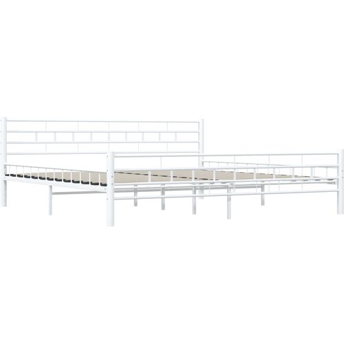  Okvir za krevet bijeli metalni 200 x 200 cm Slike