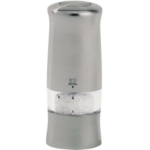 Peugeot Zeli Salzm&amp;uuml;hle 14 cm elektrisch silber Slike