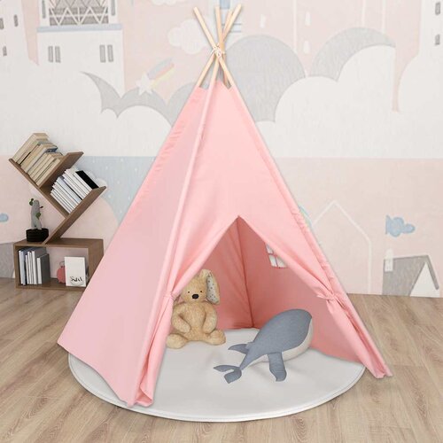 vidaXL Otro&scaron;ki tipi &scaron;otor z vrečo peach skin roza 120x120x150 cm Cene
