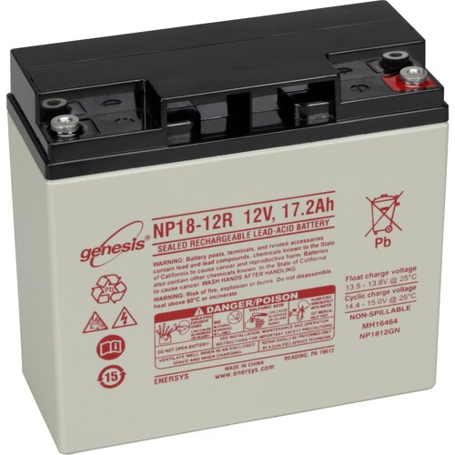 EnerSys Hawker Genesis NP18-12 svinčeni akumulator 12 V 17.2 Ah svinčevo-koprenast (Š x V x G) 181 x 167 x 76 mm M5-vijačni priklop\, M6-vijačni priklop brez vzdrževanja\, vds certifikacija\, (20438498) Cene