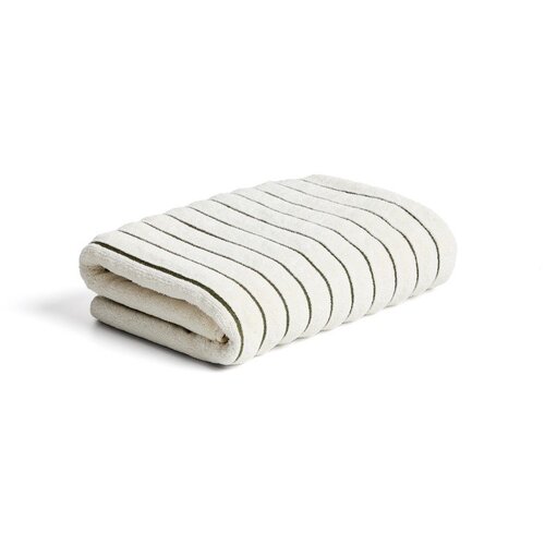 Kave Home Zeleni/bež pamučan ručnik od frotira 70x140 cm Dorane &amp;ndash; Slike