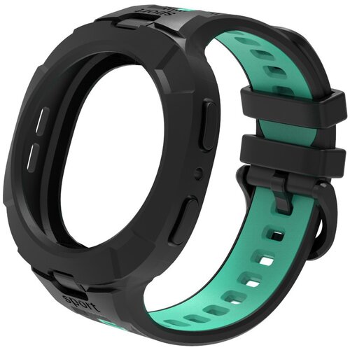 INF Združljiv s Samsung Galaxy Watch8 Classic TPU &scaron;portni pas - integrirano ohi&scaron;je, zračen Green+Black, (5000079163) Cene