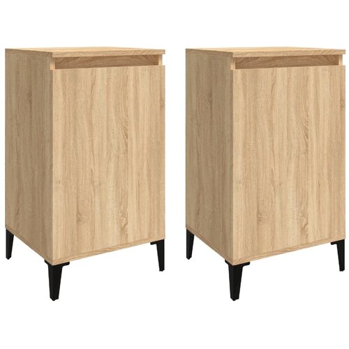 Maison Chic Dvo delni komplet Nočne omarice - Nočne mize sonoma hrast 40x35x70 cm inženirski les, (21687648) Slike