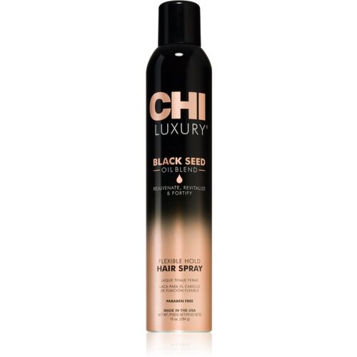 CHI Luxury Black Seed Oil Flexible Hold Hairspray lak za lase za fleksibilno učvrstitev 284 ml Cene