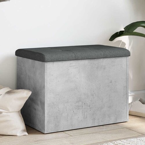  Klupa za pohranu siva boja betona 62x42x45 cm konstruirano drvo Cijene