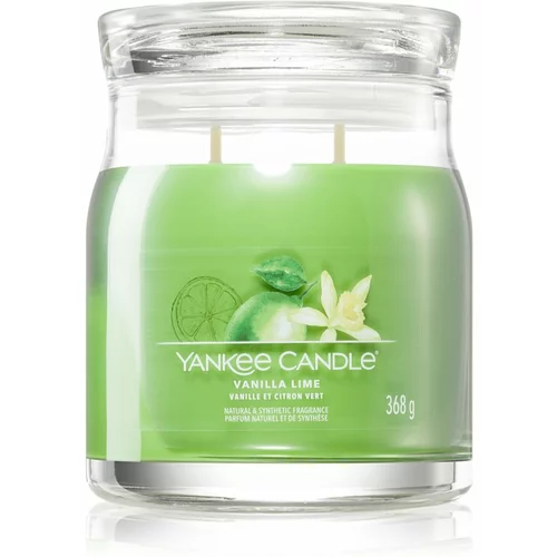 Yankee Candle Vanilla Lime dišeča sveča Signature 368 g
