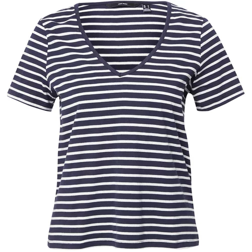 Vero Moda Majica 'LEXIE APRIL' mornarska / bela