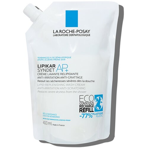 La Roche Posay lipikar sindet ap+ kremasti gel za tuširanje refill, 400 ml Slike
