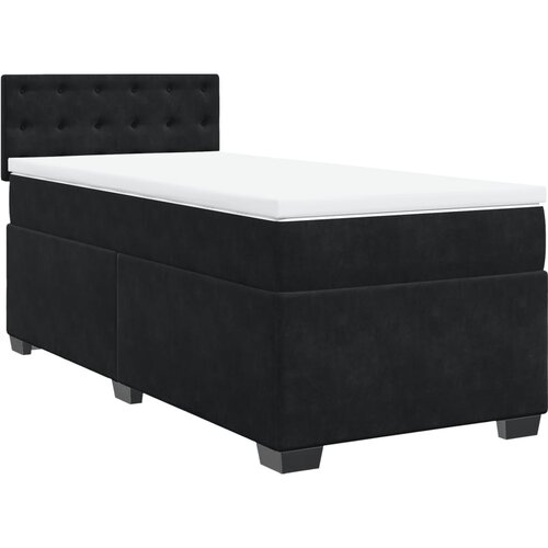 vidaXL spring krevet s madracem crni 90x200 cm bar&scaron;unasti Cijene