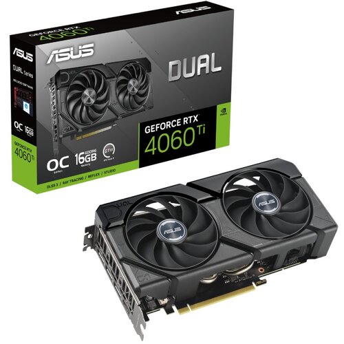 Asus Dual GeForce RTX 4060 Ti EVO OC Edition 16GB GDDR6 128-bit DUAL-RTX4060TI-O16G-EVO Grafička karta Slike