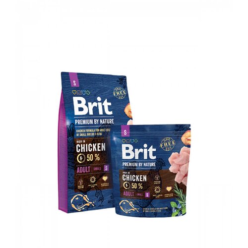 Brit Premium by Nature Adult S - hrana za odrasle pse malih rasa sa piletinom (3kg, 8kg) 3kg Cene