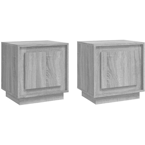 Maison Chic Dvo delni komplet Nočne omarice - Nočne mize siva sonoma 44x35x45 cm inženirski les, (21688030) Slike