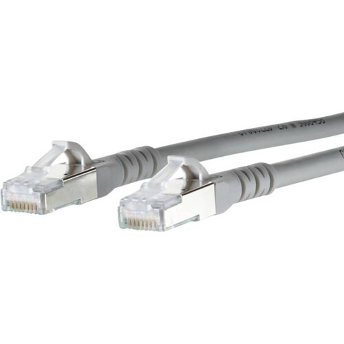 Metz Connect 1308453033-E RJ45 omrežni kabel\, Patch kabel CAT 6a S/FTP 3.00 m siva z za&scaron;čitnim zapornim zatičem 1 kos, (20421757) Cene