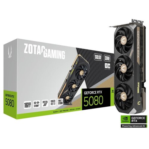 Zotac SVGA Zotac RTX 5080 SOLID CORE OC 16GB GDDR7 256bit, ZT-B50800J2-10P Cene