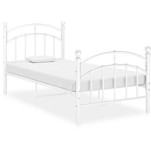  za krevet bijeli metalni 90 x 200 cm