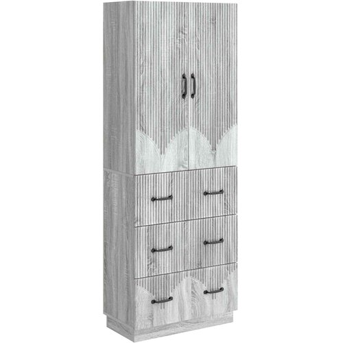 vidaXL Set ormara 2 kom. 66 x 34 5 x 87 cm Konstruirano drvo - Sivi hrast sonoma Cijene