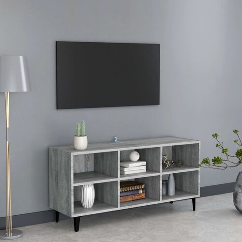 VidaXL TV ormarić s metalnim nogama boja hrasta sonome 103,5x30x50 cm Slike