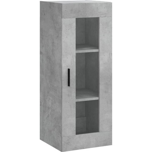  Visoka komoda siva betona 34,5x34x180 cm od konstruiranog drva Slike