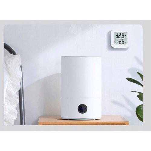  LCD termometer vremenska postaja higrometer bela Slike