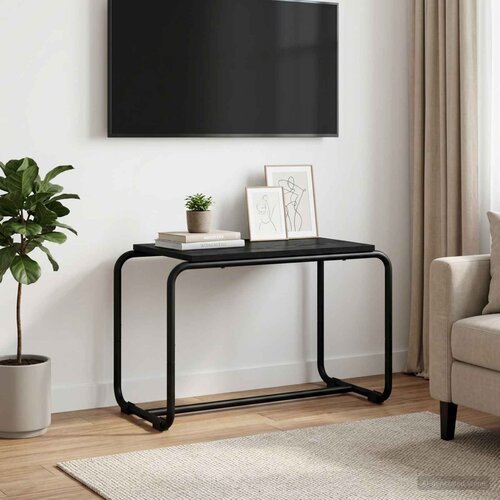  TV stalak 60 x 35.5 x 42 cm Crni hrast Konstruirano drvo Cijene