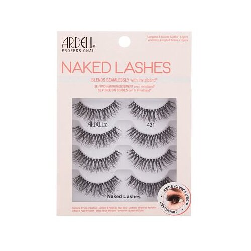 Ardell Naked Lashes 421 umetne trepalnice za naraven videz 4 ks odtenek Black Cene