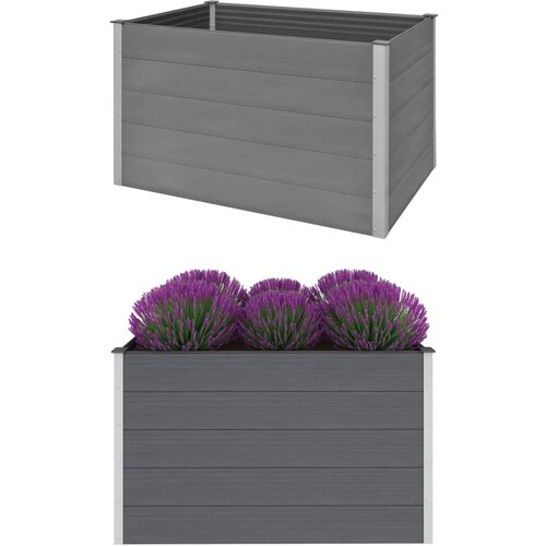 Furnova Visoka greda WPC 150x100x91 cm siva, (21920760) Slike