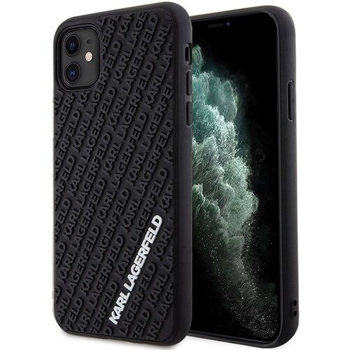 Karl Lagerfeld ETUI 3D GUMI MULTI LOGO ZA IPHONE 11 XR ČRN, (21897391) Cene
