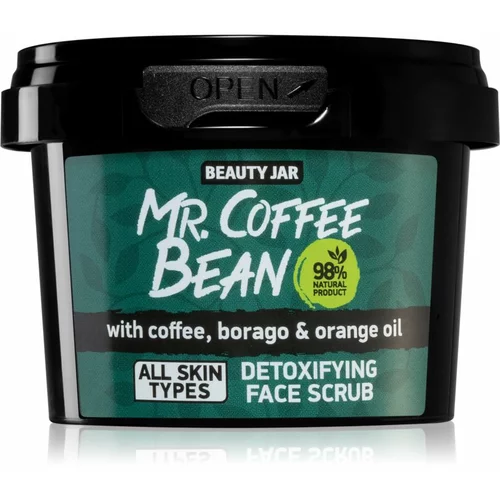 Beauty Jar Mr. Coffee Bean čistilni piling za obraz 50 g