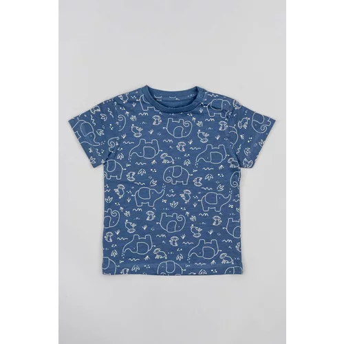 Zippy Dječja pamučna majica kratkih rukava boja: tamno plava, s tiskom