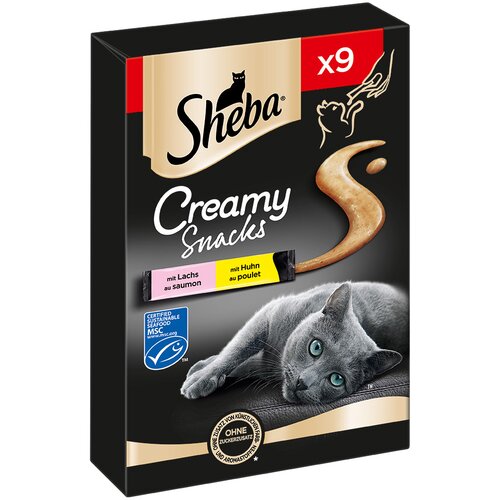 Sheba Creamy Snacks - Piletina i losos (63 x 12 g) Cijene