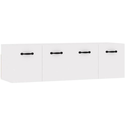 Maison Chic Stenska omarica - Zidna omarica 2 kosa visok sijaj bela 80x36,5x35 cm inž. les iu758, (22063545) Cene