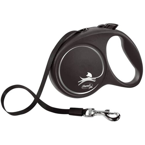 Flexi Povodac za pse Flexi BLACK DESIGN 5 m Veličina L Silver Slike