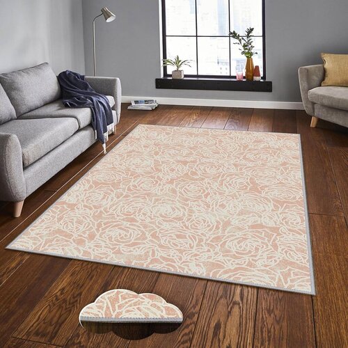 Conceptum Hypnose tepih Eexfab1136, pravougaoni, 140x220 cm, krem-roze Cene