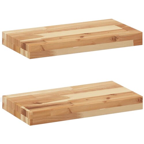 Maison Chic 2 kosi Viseče police - Stenske Police 40x20x4cm oljni premaz trden akacijev les, (21794107) Slike