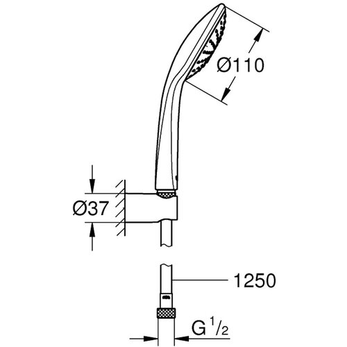 Grohe Euphoria 110 Mono set za tu&amp;scaron;, 1 funkcija 27354000 Slike
