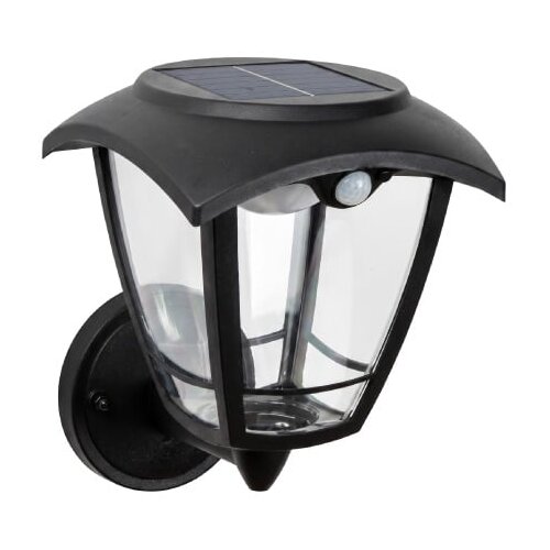  EUROLAMP solarna zidna lampa sa senzorom pokreta, 3W, 400lm, crna Slike