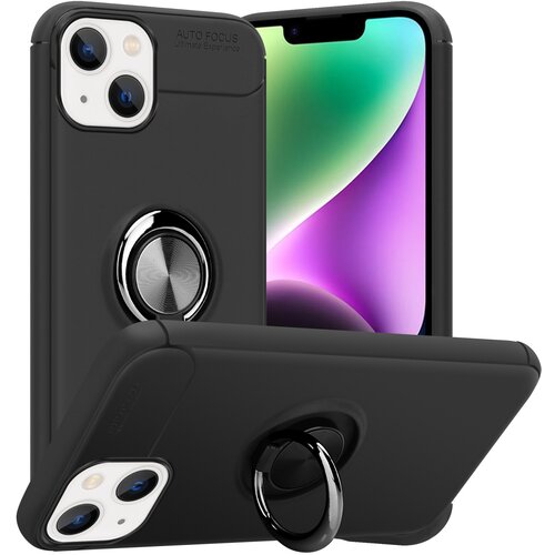 Cadorabo Case, združljiv z Apple v črni barvi - sivi - za&amp;scaron;čitni pokrov s fokusnim obročem iz silikona TPU, (20603393) Slike