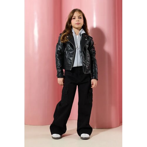 TRENDYOLMILLA devojčice pantalone model Tkdss24Pl00001, crna Slike