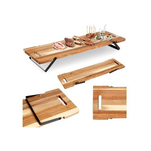 Vilde 139204 - drvena daska za serviranje sa nogarima 67, 5 x 19,5 x 7,5cm Slike