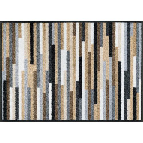 wash+dry PREDPRAŽNIK Mikado Stripes 60/85 cm potiskano rjava, siva, bež Cene