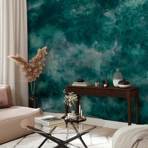  Foto tapeta - Malachite respite - modernist abstract background with texture 500x350 Cene