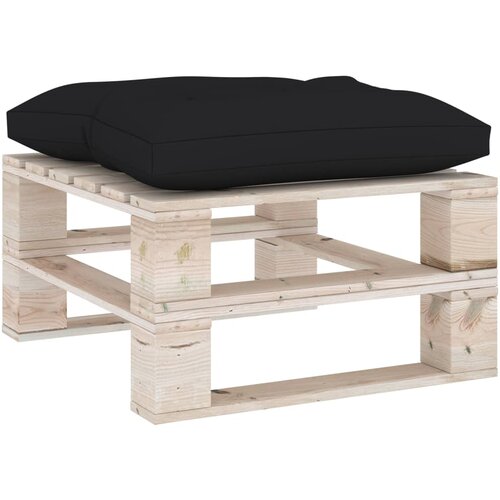 VidaXL Talna blazina za paleto 60x61x10 cm črna Slike
