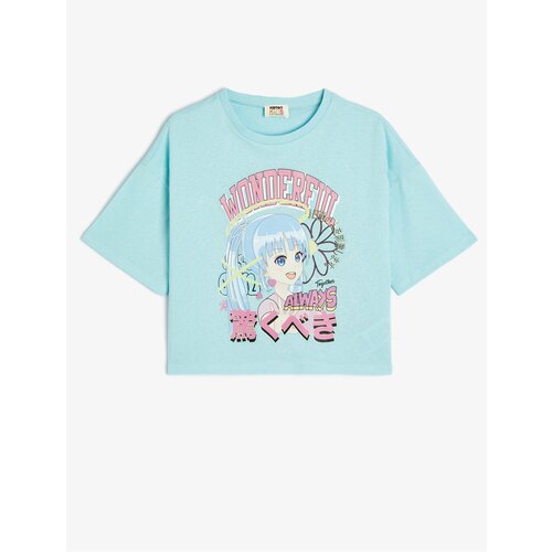 Koton Anime T-Shirt Short Sleeve Printed Cotton Slike