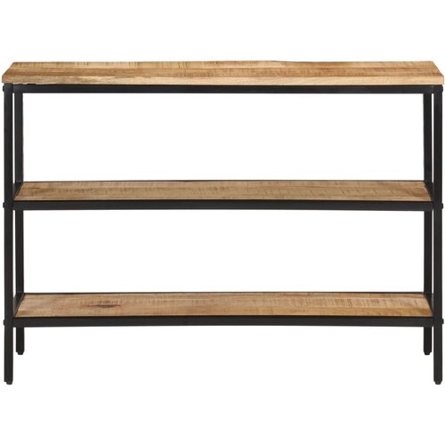 Maison Chic konzolna miza - miza ob steni 100x35x70 cm trden neobdelan mangov les, (21786047) Cene