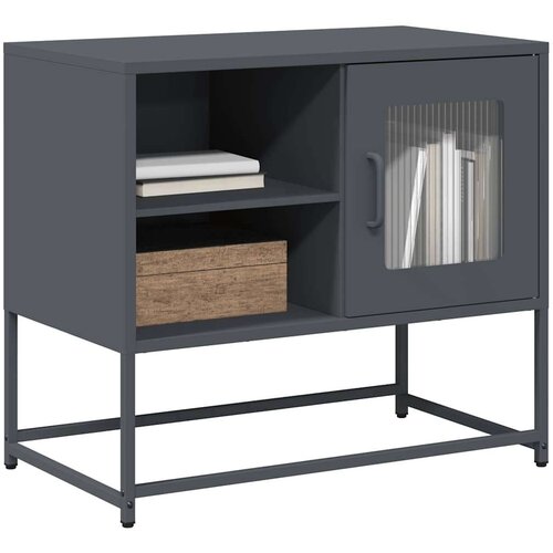 vidaXL TV omarica antracit 68x39x60,5 cm jeklo Cene