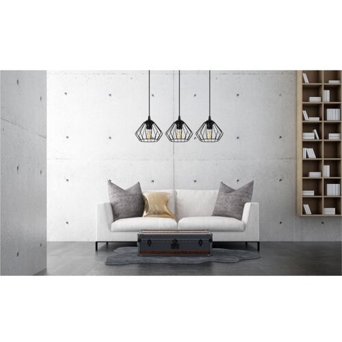  Luster na sajli CEED 3xE27/60W/230V crni Slike